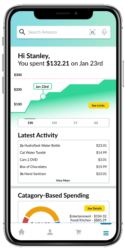 Final Design Spending Summary Screen